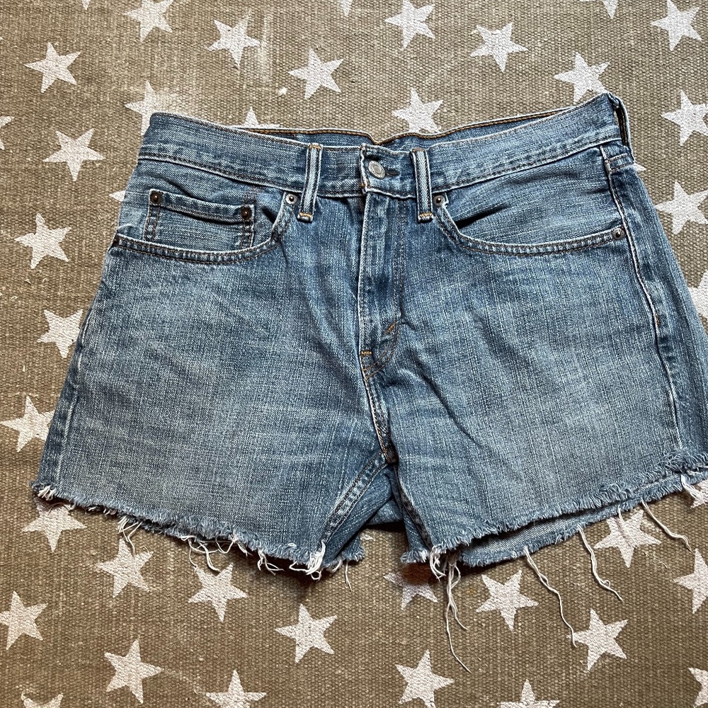 Levi Strauss & Co denim ripped shorts